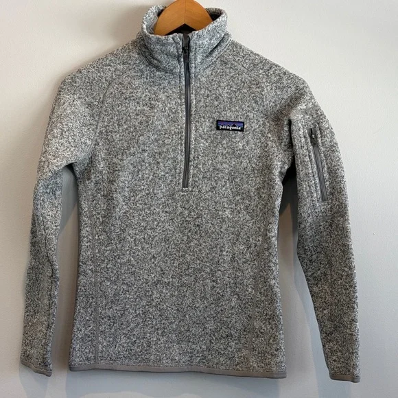 NEW Patagonia Better Sweater Women's Heathered Gray 1/4 Zip - Picture 1 of 4
